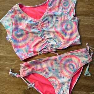 Breaking Waves Girls Two Piece Bathing Suit